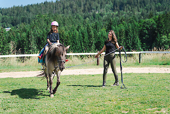 Longenstunde auf dem Reiterhof im Bayerischen Wald